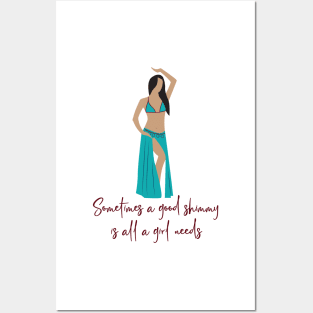 Funny Belly Dancing Shimmy Posters and Art